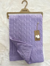 Resim Btu7608 Triko Battaniye Lila 