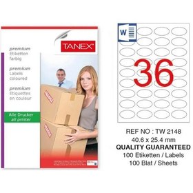 Resim Tanex Tw-2148 Sevkiyat ve Lojistik Etiketi 40,6x25,4 mm 