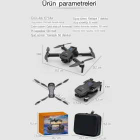 Resim gold drone e77 air drone 