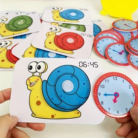 Resim Gençler İçin Etkileşimli Öğrenme Saat Oyuncak - Renkli Zaman Bölgeleri, Eğlenceli Hayvan Yüzleri ve Sayı Tanıma Oyunları ile Eğitim Süre Öğretici Aracı - Okul Öncesi ve Anaokulu Kognitif Gelişimi için Mükemmel - Gençler İçin İdeal Hediye 