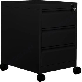 Resim Jessan 3 Çekmeceli Keson Siyah 