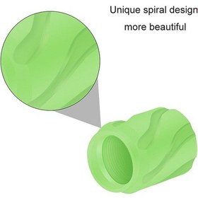 Resim 4 Adet/takım Aydınlık Araba Motosiklet Lastiği Modifiye Vana Kapağı, Renk: Sarı Beyaz Kafatası 