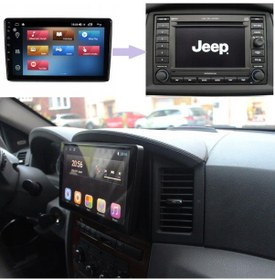 Resim Jeep Grand Cherokee Android Multimedya Sistemi 4-64 Fimex 2007-2010 9" 