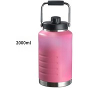 Resim Willowhaven Pembe 2000 Ml Paslanmaz Çelik Termos Sızdırmaz Taşınabilir Sıcak Soğuk Saklar 