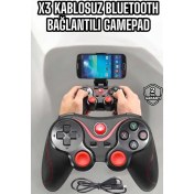 Resim Game Stick Android Uyumlu Gamepad X3 Standlı Oyun Kolu Bluetooth Bağlantılı 
