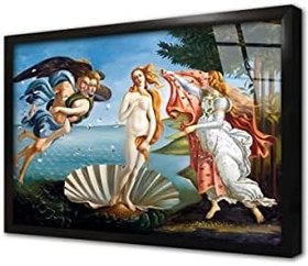 Resim Venüsün Doğuşu Çerçeveli Cam Tablo 20x30 cm CB22100 