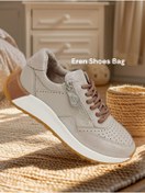 Resim Mammamia Gerçek Deri Günlük Kadın Sneaker Ayakkabı 