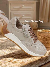 Resim Mammamia Gerçek Deri Günlük Kadın Sneaker Ayakkabı 