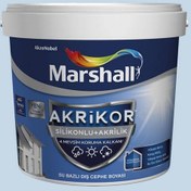 Resim Marshall T1.08.79 15 Litre Akrikor Silikonlu+Akrilik Su Bazlı Dış Cephe Boyası (MARSHALL.5271089) 