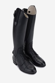 Resim Tattini Çocuk Hakiki Deri Siyah (Medium) Binici Çizmesi VLM6246 - 36 