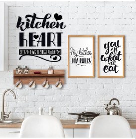 Resim Bk Home Doğal Ahşap Raflı Dekoratif Fincan Askılığı Mutfak Konsep (551038563) 