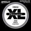 Resim D'Addario CB032 Krom Düz Sarım 0.032 Bass Gitar Tek Tel 