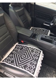 Resim Antik Kilim Serme Oto Minderi 3 Lü İki Taraflı 1 Takım 