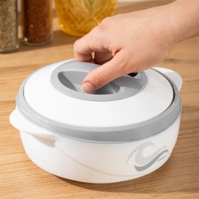 Resim Porsima 3149 Yemek Termosu - Sızdırmaz Kilitli Kapak Saklama Kabı Paslanmaz Çelik Sefertası 1000 ml 