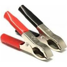 Resim 1 Takım Akü Maşası Orta Boy 75Mm (Siyah+Kırmızı) 1 Adet 