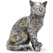 Resim Steampunk Polyester Kedi Figürü ALK2454 
