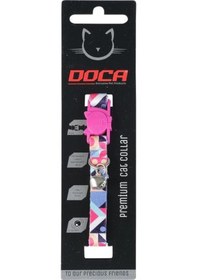 Resim Doca Premium Geometry Desenli Kedi Boyun Tasması 
