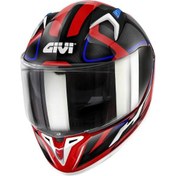 Resim Givi 50.8 Racer Beyaz Kırmızı - Siyah Kask 