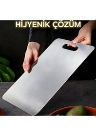 Resim Cvs Dn 00137 Paslanmaz Celık Kesme Tahtası Metal 