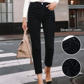 Resim Kadınlar İçin Yüksek Bel Esnek Skinny Kot Pantolon - Yan Cepli, Her Mevsim Dar Kesim İş, Ofis ve Seyahat için Günlük & Resmi Kıyafetler (Günlükten Profesyonel Etkinliklere) - Modern Kadın Kot Pantolonu, Rahat Giyim, Çok Yönlü Alt Parça, Dayanıklı Denim, Şık Siluet, Profesyonel Kadınlar 