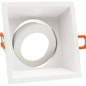 Resim Cata Puma Beyaz Kare Sıva Altı Spot Gu-10 Duylu Ampulsüz 