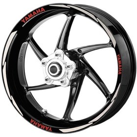 Resim Deeb Yamaha Jant Şeridi Reflektif Beyaz Kırmızı Model S N11.69950 