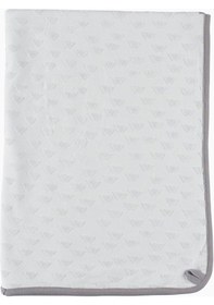 Resim Çift Katlı Bebek Battaniyesi Üçgen Yıldız Desenli Yeşil 80X100 Cm - Yeşil 