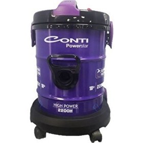 Resim Conti 102 Powerstar Mor Elektrikli Toz Torbasız Süpürge 