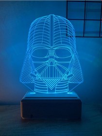 Resim Darth Vader 3D 16 Renk Gece Lambası 