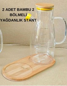 Resim Hilamingo Home 2 Adet 2 Bölmeli Yağdanlık Stant/Sabunluk Standı 