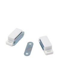 Resim Go İthalat 50 Adet Beyaz 4.5cm Mıknatıslı Sineklik Çıt Çıt 4,4cmx1,3cmx2,5cm 