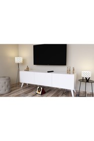 Resim KONAK EV EŞYALARI NOVANTA JR 1.KALİTE %100 MDF 3 KAPAKLI TV ÜNİTESİ,TV SEHPASI,SALON,DOLAP 