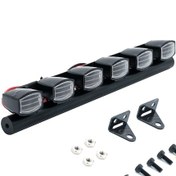 Resim Yaozixa Trx-4 Scx10 90046 D90 Km2 Uyumlu 6 Led Işık Sistemi - Siyah Aluminyum-plastik Kare Kasa 5v-7.4v 