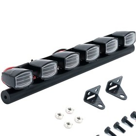 Resim Yaozixa Trx-4 Scx10 90046 D90 Km2 Uyumlu 6 Led Işık Sistemi - Siyah Aluminyum-plastik Kare Kasa 5v-7.4v 