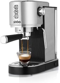 Resim Sinbo SCM-2987 Espresso Kahve Makinesi, Yüksek Basınçlı, Buharlı, 1L Su Haznesi, Gümüş 