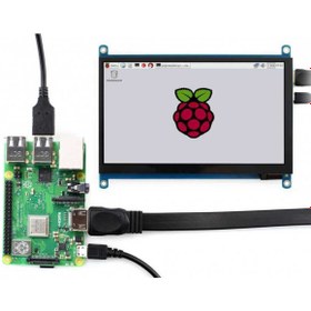 Resim WaveShare 7 Inch HDMI Kapasitif Dokunmatik LCD (Çoklu Sistem) - 1024x600 (H) 