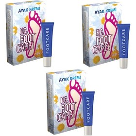 Resim Foot Care Ayak Kokusu Giderici Ayak Kremi 10 G x 3 + Pamuklu Çorap x 3 Adet 