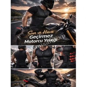 Resim Unisex Beden Motorcu Koruma Içlik Giysi Bisiklet Yeleği Motorcu Rüzgar Soğuk Sıvı Geçirmez Ceket 