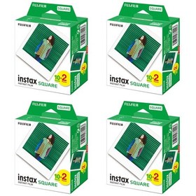Resim Instax Kare-Square 20'li Film 4'lü Set 80 Poz 