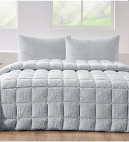 Resim Özdilek Gri Nova Yorgan Yastıksız Sherpa Çift Kişilik 195x215 Gri 