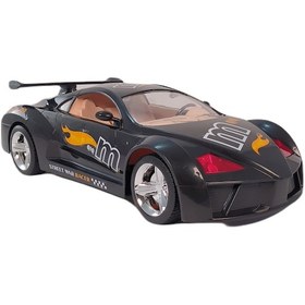 Resim Famous Car 1:12 Uzaktan Kumandalı Şarjlı Pilli Oyuncak Araba 35cm Siyah 