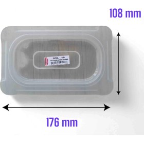 Resim 1 Adet 1/9 Mühürlü ,sızdırmaz, Gastronom Küvet Kapağı ( Hem Polikarbon Hemde Polipropilen Küvetler ile Uyumludur ) 
