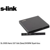 Resim S-Link Sl-S105 Harici Usb Sata Dvdrw Siyah Kutu 