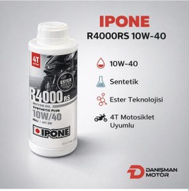 Resim Ipone R4000rs 10w-40 Sentetik Ester 4t Motosiklet Motor Yağı 