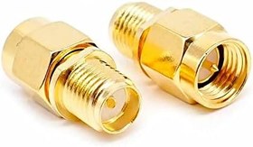 Resim SMA Erkek to SMA Dişi Adaptör Soket Altın Kaplama Soket 0-6GHz RF Wi-Fi Anten FPV Lora Helium Router Modem Koaksiyel GPS GSM GPRS 