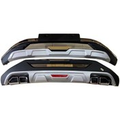 Resim beyaztuning Hyundai Tucson Ön Arka Tampon Koruma Difüzör 2021-2022-2023 