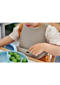 Resim Silikon Mama Önlüğü Powder Grey 