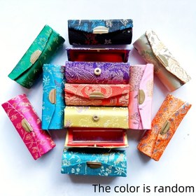Resim 1/2/3/4 Adet Çin Tarzı Vintage Çiçek Desenli Ruj Kutusu - Dayanıklı Plastik Kozmetik Organizer, Dekoratif Kadın Makyaj Çantası, Çok Renkli Geleneksel Takı ve Ruj Tutucu, Küçük Makyaj Çantası, Ayrıntılı Desen Tasarımı, Aynalı 
