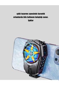 Resim Mey İthalat Şarj Edilebilir Telefon Soğutucu Fan Taşınabilir, Sessiz Ve Güçlü Oyun Soğutucusu 