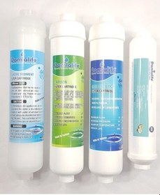 Resim Damlalife 4 Lü Su Arıtma Cihazı Inline Filtre Seti 